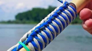 Paracord Tutorial "2 strand ringbolt hitching"