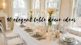 Elegant table decorating ideas I Beautiful table settings 2020 I Table centerpieces  for occasions