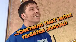 Family Fortunes Funny Answers: "Something that might frighten Dracula"