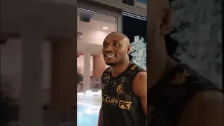 KAMARU USMAN pranks JUSTIN GAETHJE in Abu Dhabi