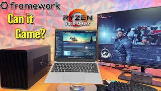 Gaming on the AMD Framework 13! Native, Docked & eGPU Performance.