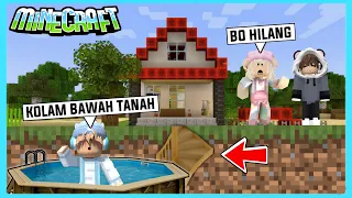 Aku Dan Adiku Membuat Kolam Renang Bawah Tanah Di Minecraft ft @Shasyaalala