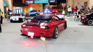 LOUD IMPORTS SHUTDOWN THE PARKING GARAGE! *Tokyo Style!*