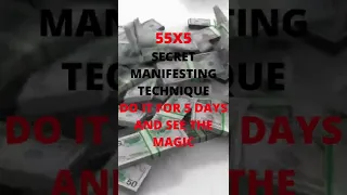 55x5 SECRET GET 100% RESULT ✅ MANIFESTING TECHNIQUE # SHORTS