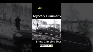 Toyota land cruiser Vs Hummer Vs G  Wagon Snowfulling Test