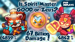 Spirit Master is INSANE 67 Billion Damage vs max Inquisitor! For Real? PVP Rush Royale