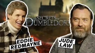 "I Stole Newt's Suitcase!" Eddie Redmayne & Jude Law Talk Fantastic Beasts, Dancing & Mr Napkin Head