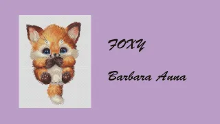 374. Финиш Foxy/ Barbara Ana/ Готовая работа/ Вышивка крестиком