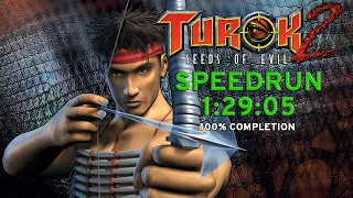 (World Record) Turok 2 100% Speedrun in 1:29:05