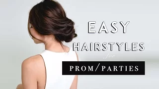 5 EASY HAIRSTYLES FOR PROM & PARTIES | MONGABONG