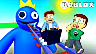 Roblox Cart Ride Into Rainbow Friends Blue | Shiva and Kanzo Gameplay