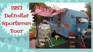 Tour a 1957 Detroiter Sportsman vintage camper travel trailer