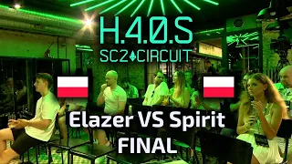HIT! Elazer VS Spirit FINAL ZvT H.4.0.S SC2 Circuit LAN polski komentarz