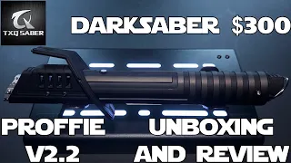 NOW YOU CAN RULE MANDALORE! | TXQ's Darksaber Proffie Lightsaber Unboxing and Review