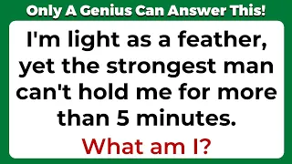 ONLY A GENIUS CAN ANSWER THESE 10 TRICKY RIDDLES | Riddles Quiz - Part 15