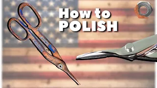 How to Polish Rusted Tools | Restore a 1950's Bergman Blue Bird Tin Snips