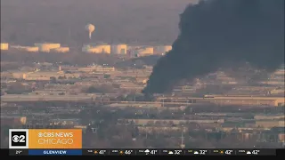 Firefighters battling blaze in Chicago suburb near O'Hare Airport