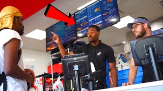 FAKE DOMINO’S PIZZA EMPLOYEE PRANK! (MADE A PIZZA)