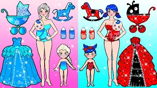 Vestido De Muñeca De Papel - FIRE Vs ICE Mother and Daughter Dress Up Contest - Woa Doll Españo