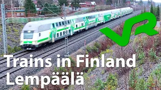 Trains in Finland | Lempäälä rautatieasema | VR Finnish Railways | 15-12-2019