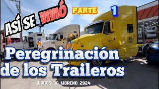 Tradicional procesión de los traileros en Lagos de Moreno 2024. #lagosdemoreno #automobile