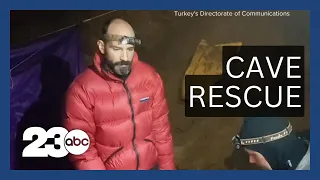 Efforts to Save American Trapped in Cave