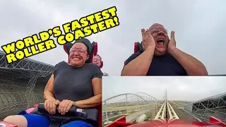 Riding The World's Fastest Roller Coaster! Formula Rossa - Ferrari World Abu Dhabi