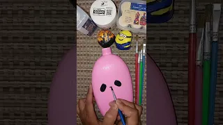 DIY Plastic Bottle Reuse🌸 DIY Body Lotion Bottle Reuse🏵️Painting on Bottle 🌼#diy #shorts  #reuse