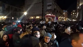 la Rottura Del Cordone Salita Dei Cappuccini Sant'Agata 4 Febbraio 2023 Catania