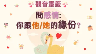 ◈Moon靈簽◈🌸觀音靈簽-問感情💗你跟他/她的緣份?