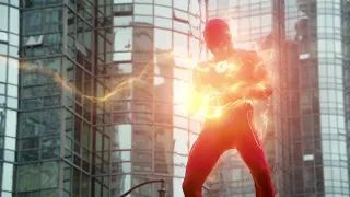 The Flash outburst of lightning in mid air/ The Flash season 8 episode 02