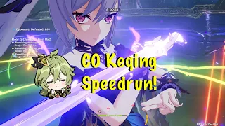 Collei is Faster! C0 Keqing 79s 4.4 Top Half Continuous Speedrun | Genshin Impact
