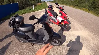 Honda Lead 90 vs Regulmoto Formula 125. КТО БЫСТРЕЕ #14