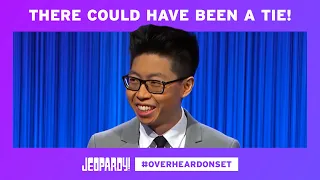 Overheard On Set: Today's Match Could Have Been A Tie! | JEOPARDY!