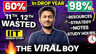 IIT JEE Story of an Average Student🔥| From 60%ile to 98%ile in JEE Mains | IIT Motivation #iit