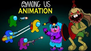 Among Us Animation vs. Poppy Playtime Chapter 2 | PJ Pug A Pillar, Bunzo Bunny | 어몽어스 좀비 애니메이션