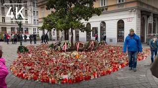 Walking in Vienna, Schwedenplatz to Vienna State Opera, City Walk Tour - 4K - ASMR