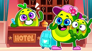 Avocado Babies Learn How to Behave in the Hotel 🤩🏖️ || Best Kids Cartoons by Meet Penny 🥑💖