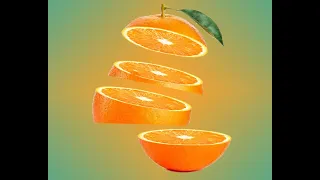 ORANGE SLICE -PHOTOSHOP