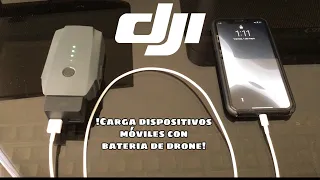 Como cargar dispositivos moviles con la bateria de tu drone DJI