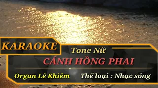 KARAOKE CÁNH HỒNG PHAI ||| TONE NỮ ||| VERSION BOSSANOVA CỤC PHIÊU