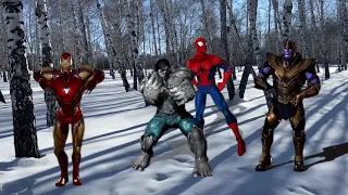Мстители Человек паук Железный человек.Танцевальный батл.