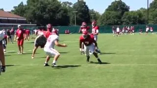 Tight end vs. outside linebacker