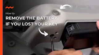 How to remove the battery if you lost your key