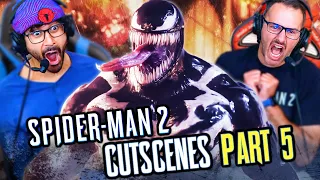 SPIDER-MAN 2 PS5 CUTSCENES Game Movie REACTION!! PART 5 | Venom | Post-Credits Scene