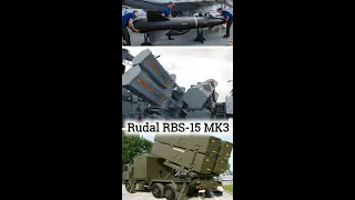RBS-15, Rudal Anti Kapal Buatan Swedia Dan Jerman. #shorts #youtubeshorts #militar #rudal