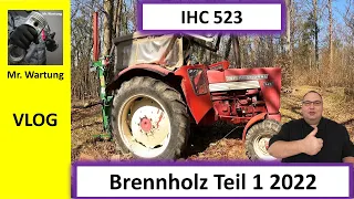 IHC 523 Brennholz machen Teil 1 - Stihl 026 - Holzspalter Thor 13t - 2022