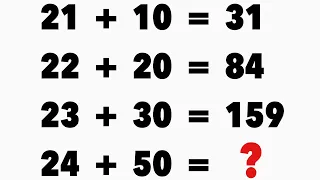 24+50 = ❓| Math Puzzle 44 | How to solve math puzzle | Math Puzzle Problem
