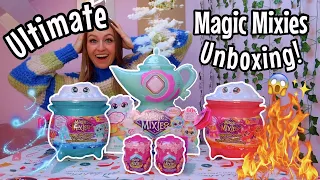 ASMR UNBOXING THE *VIRAL* MAGIC MIXIES GENIE LAMP🧞‍♂️✨FIRE & ICE CAULDRONS🔥❄️AND CRYSTAL WOODS!!🫢💎