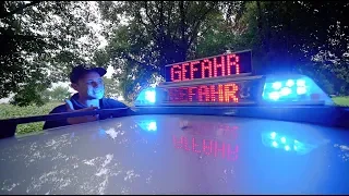 LED Display der Autobahnpolizei 🚓👮🏼‍♀️ LI2000 auf Zirkon Blaulicht  | ItsMarvin